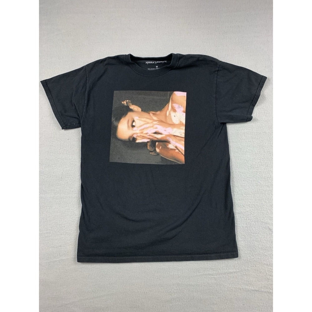 Ariana Grande Shirt Adult Medium Black Sideways Pop Music 2019 Grandari Tour Tee